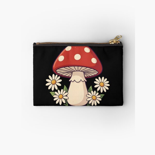 Item preview, Cute Cottagecore Mushroom with Daisy Flowers Vintage Red designed and sold by KCasual.