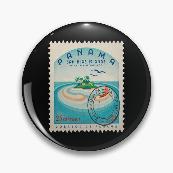 Item preview, San Blas Islands Panama Caribbean Postage Stamp Sticker designed and sold by stickercuffs.