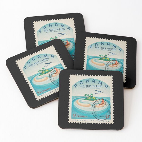 Item preview, San Blas Islands Panama Caribbean Postage Stamp Sticker designed and sold by stickercuffs.