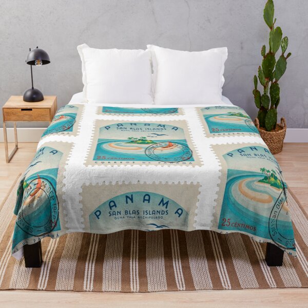 Item preview, San Blas Islands Panama Caribbean Postage Stamp Sticker designed and sold by stickercuffs.