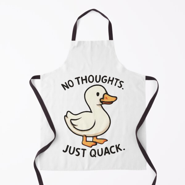 Item preview, No Thoughts Just Quack Cute Duck | Funny Duck Meme Retro Design designed and sold by KAM-KAM-STORE.