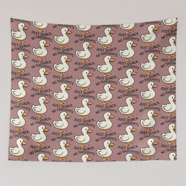 Item preview, No Thoughts Just Quack Cute Duck | Funny Duck Meme Retro Design designed and sold by KAM-KAM-STORE.