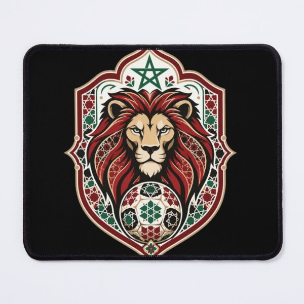 Item preview, Atlas Lion Moroccan Football Crest Vector Emblem designed and sold by Witty Moon.