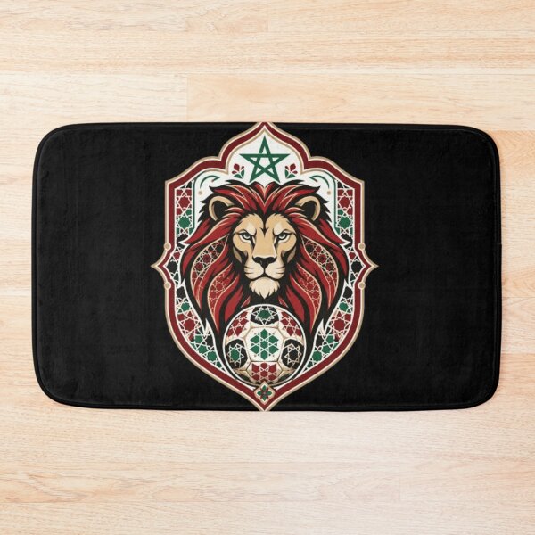 Item preview, Atlas Lion Moroccan Football Crest Vector Emblem designed and sold by Witty Moon.