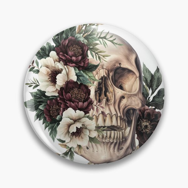 Item preview, Floral Skull designed and sold by Right-Brain.