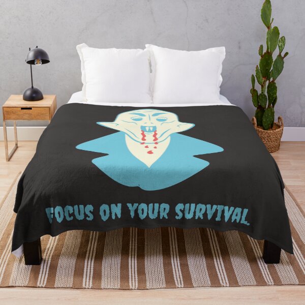 Item preview, Funny Nosferatu Survival Humor Illustration Blue Edition designed and sold by beboplab.