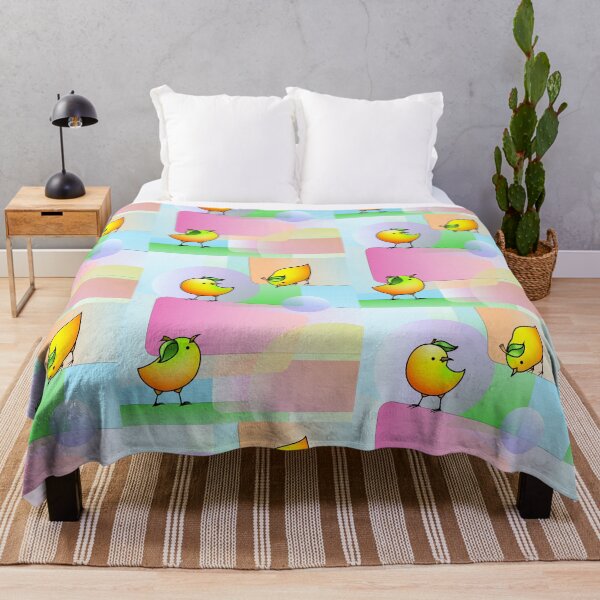 Item preview, Mango Bird Trio with blocks designed and sold by fishbirdstudios.