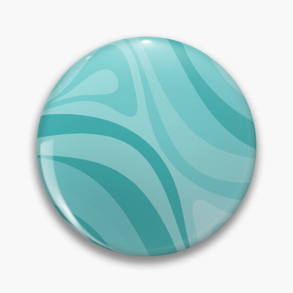 Item preview, Retro Abstract Liquid New Groove Swirl Pattern in Aqua Turquoise designed and sold by kierkegaard.