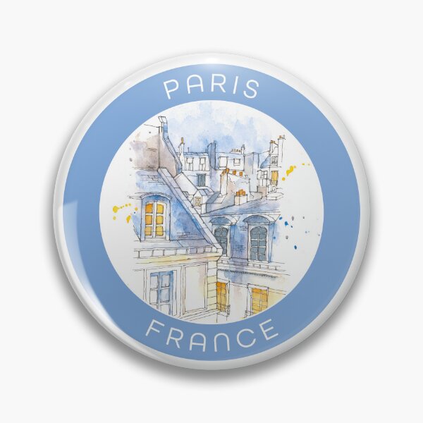 Item preview, Paris Rooftops Watercolor designed and sold by Stacey Creek.