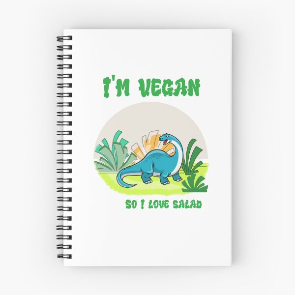 Item preview, Im Vegan So I Love Salad Dinosaur designed and sold by AhinoraArtShop.