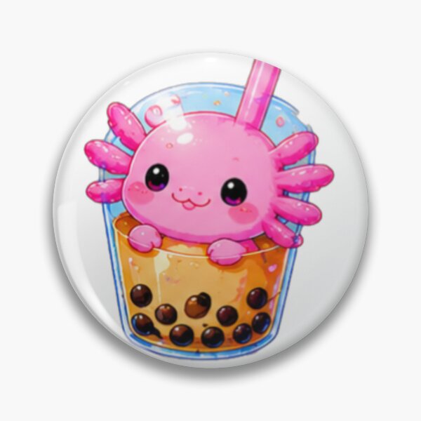 Item preview, Kawaii Axolotl Bubble Tea designed and sold by DailyDoodlesBySumbul.
