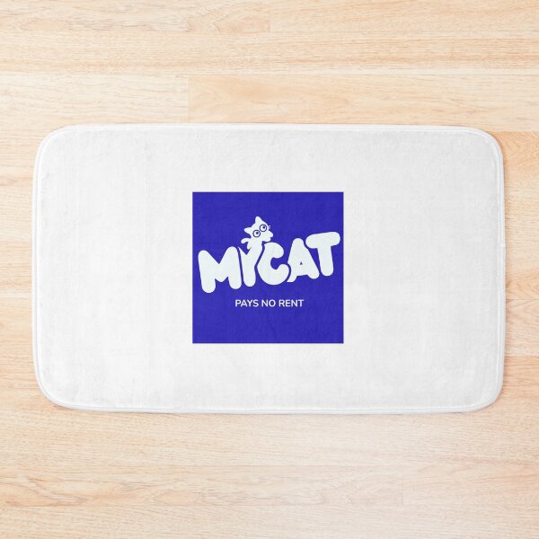 Item preview, My Cat Pays No Rent Funny Cat Lover Typography Design designed and sold by Penguin Mood .