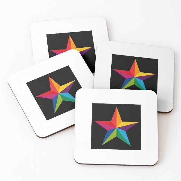 Item preview, Colourful star on a black background  designed and sold by carlsmart1.