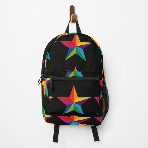 Item preview, Colourful star on a black background designed and sold by carlsmart1.