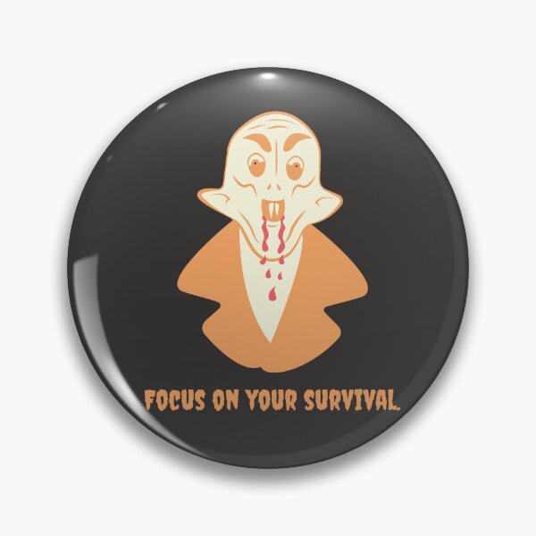 Item preview, Funny Nosferatu Survival Humor Illustration Orange Edition designed and sold by beboplab.