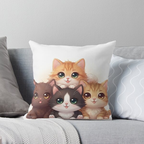 Item preview, Adorable Kawaii Cat Cuddle Pile  designed and sold by Stickivo.