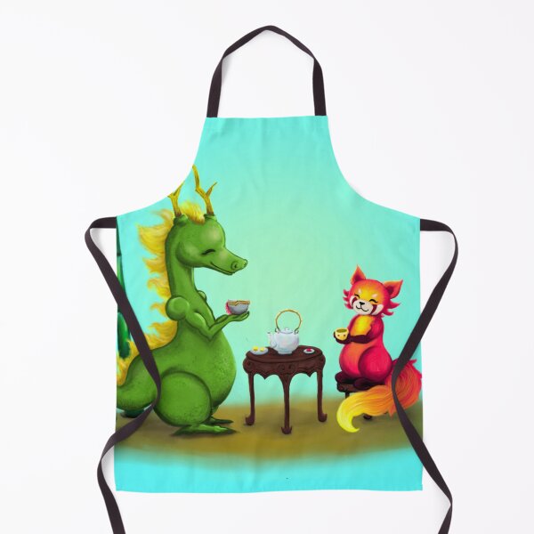Item preview, Panda and Dragon at Tea Time designed and sold by fishbirdstudios.