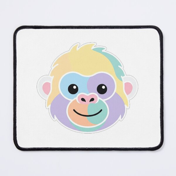 Item preview, Cute Pastel Monkey Face Illustration designed and sold by Owcomm.