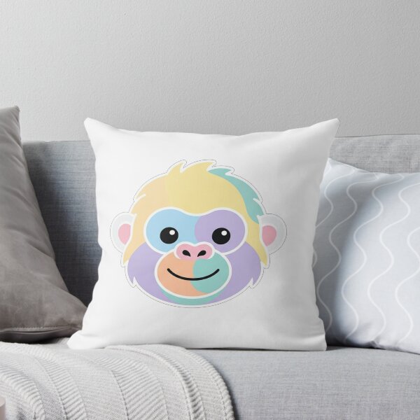 Item preview, Cute Pastel Monkey Face Illustration designed and sold by Owcomm.