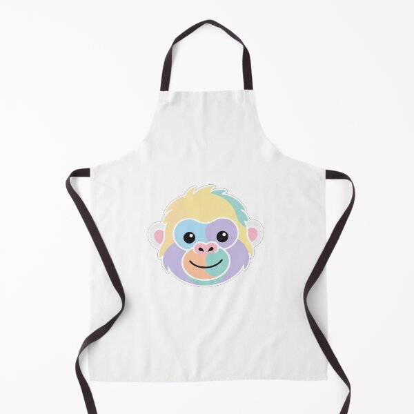 Item preview, Cute Pastel Monkey Face Illustration designed and sold by Owcomm.