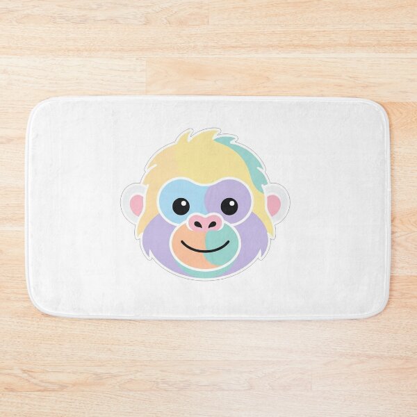 Item preview, Cute Pastel Monkey Face Illustration designed and sold by Owcomm.