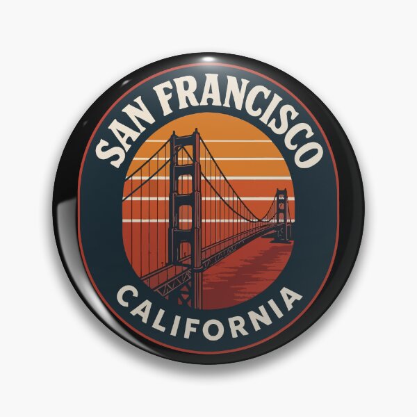 Item preview, San Francisco California USA Golden Gate Vintage Travel designed and sold by TomFrontierArt.
