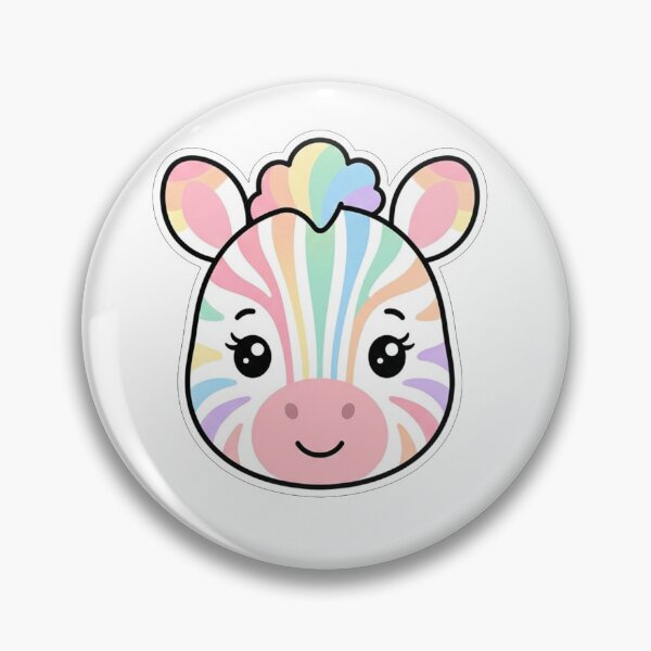 Item preview, Cute Rainbow Zebra Face Kawaii Animal designed and sold by Owcomm.