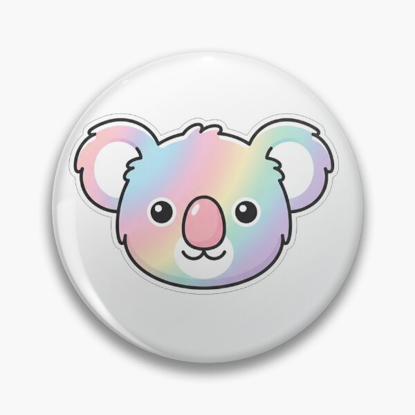Item preview, Cute Rainbow Pastel Koala Face Illustration designed and sold by Owcomm.