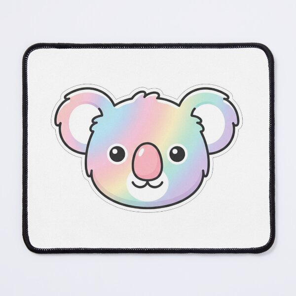 Item preview, Cute Rainbow Pastel Koala Face Illustration designed and sold by Owcomm.