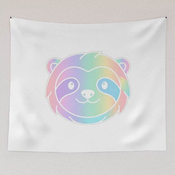 Item preview, Cute Pastel Rainbow Sloth Face designed and sold by Owcomm.