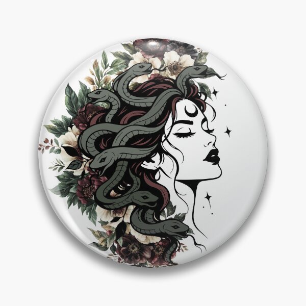 Item preview, Floral Medusa designed and sold by Right-Brain.