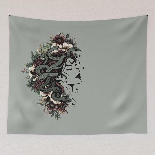 Item preview, Floral Medusa designed and sold by Right-Brain.
