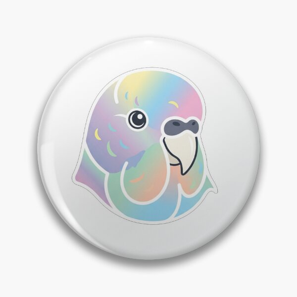 Item preview, Cute Rainbow Pastel Budgie Bird Portrait designed and sold by Owcomm.