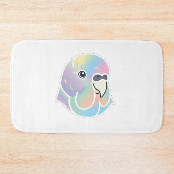 Item preview, Cute Rainbow Pastel Budgie Bird Portrait designed and sold by Owcomm.