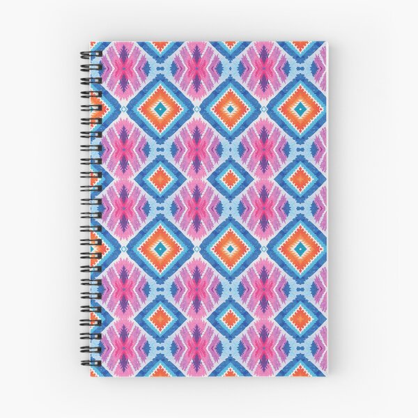 Item preview, Artistic Geometric Traditional Tribal Design in Blue Pink & Orange designed and sold by Zazizu.