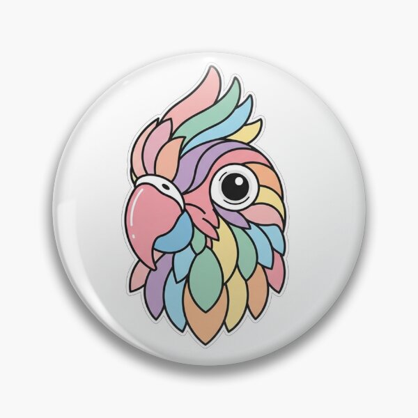 Item preview, Colorful Pastel Parrot Portrait Illustration designed and sold by Owcomm.