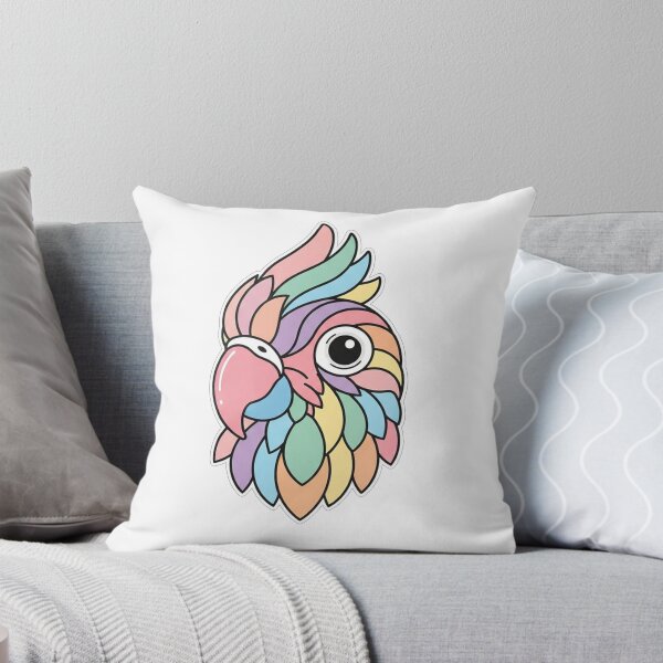 Item preview, Colorful Pastel Parrot Portrait Illustration designed and sold by Owcomm.