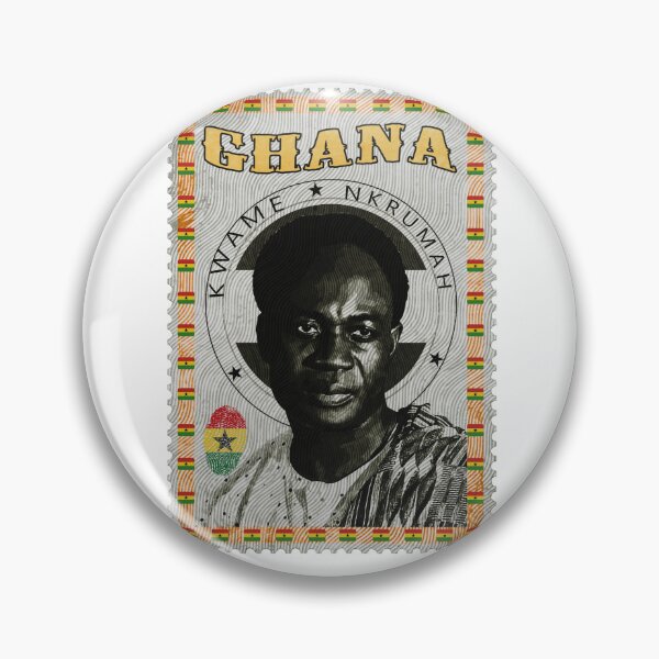 Item preview, Vintage Kwame Nkrumah Postage Stamp Ghana Independence leader Pan-African Revolutionary Black and white  designed and sold by Youngkev-arts.