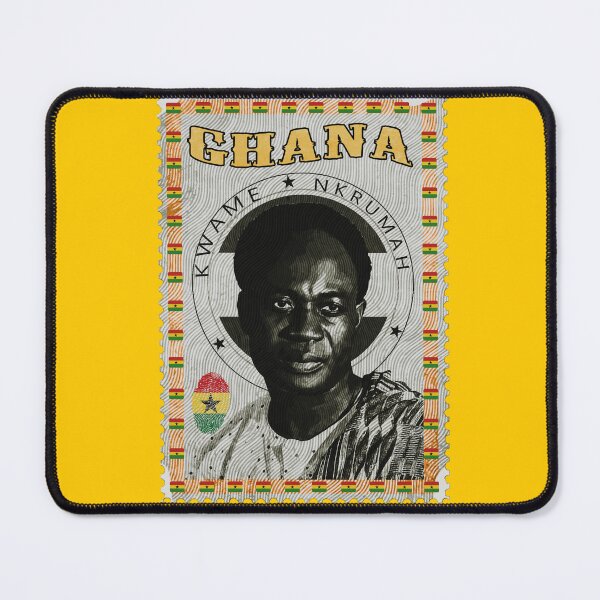 Item preview, Vintage Kwame Nkrumah Postage Stamp Ghana Independence leader Pan-African Revolutionary Black and white  designed and sold by Youngkev-arts.