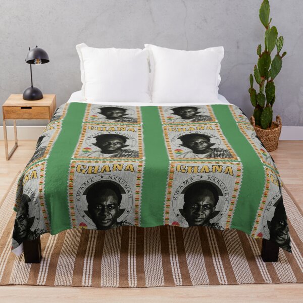 Item preview, Vintage Kwame Nkrumah Postage Stamp Ghana Independence leader Pan-African Revolutionary Black and white designed and sold by Youngkev-arts.