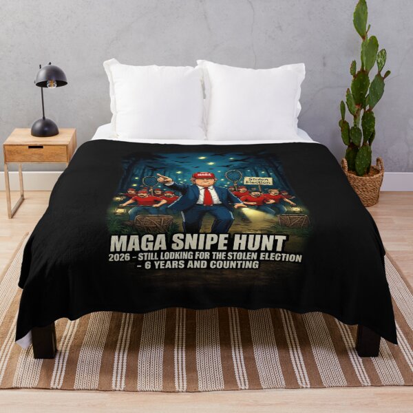 Item preview, MAGA The Art of the Snipe Hunt - Still Looking for the Stolen Election Trump T-Shirt designed and sold by No Kings Bling.