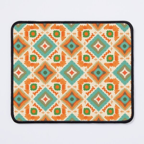 Item preview, Colorful Watercolor Navajo Pattern Tribal Turquoise And Orange designed and sold by Zazizu.