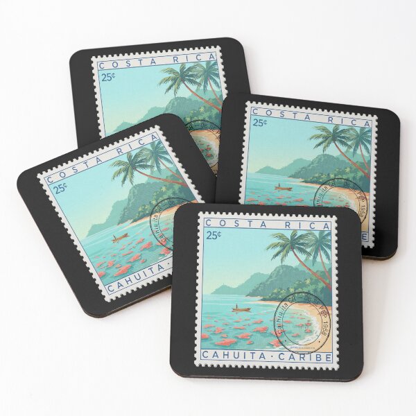 Item preview, Cahuita Costa Rica Caribbean Reef Postage Stamp Sticker designed and sold by stickercuffs.