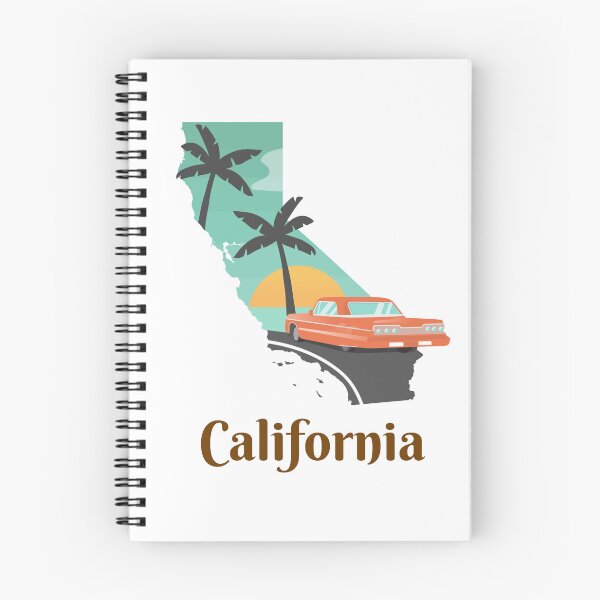Item preview, California Retro Sunset Vintage Car Art designed and sold by AhinoraArtShop.