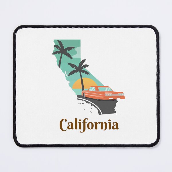 Item preview, California Retro Sunset Vintage Car Art designed and sold by AhinoraArtShop.