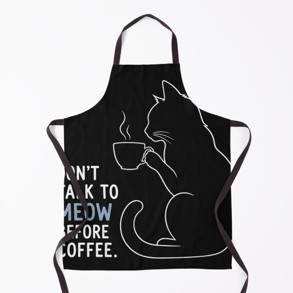 Item preview, Don't Talk to Meow Before Coffee - Funny Cat Lover Design designed and sold by CMA Design Studio.