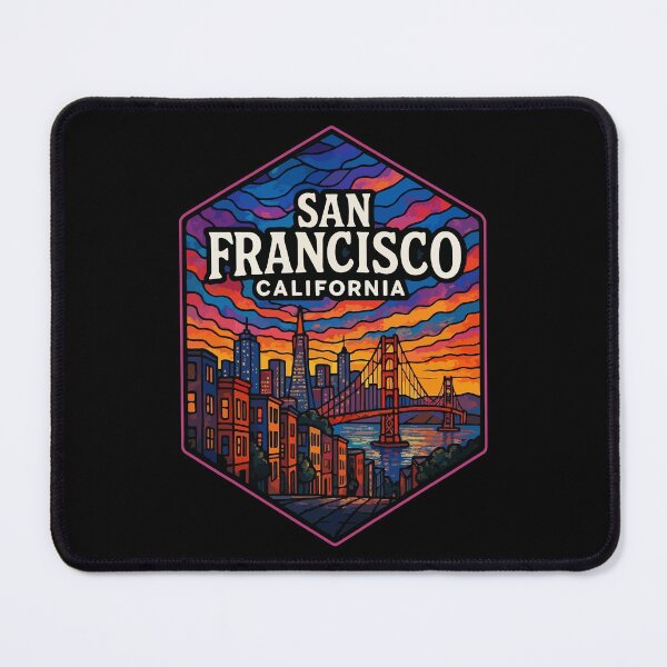Item preview, San Francisco California United States Stained Glass Travel designed and sold by TomFrontierArt.