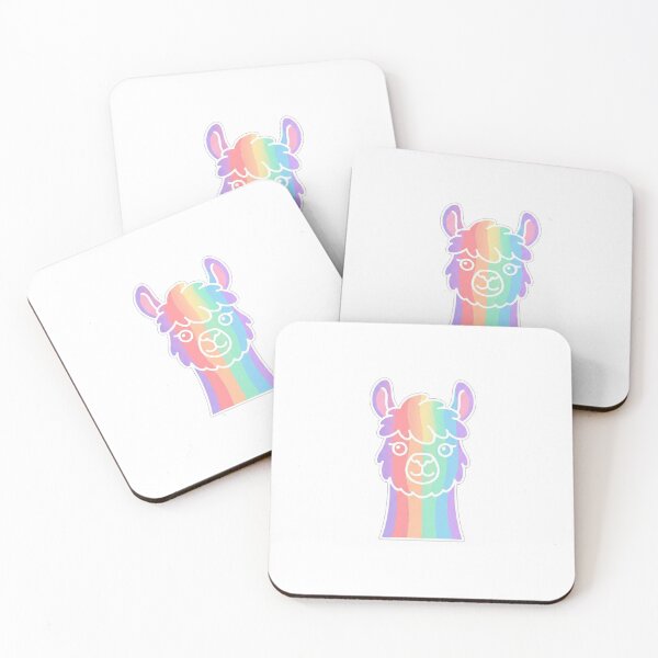 Item preview, Cute Rainbow Llama Animal Face Illustration designed and sold by Owcomm.