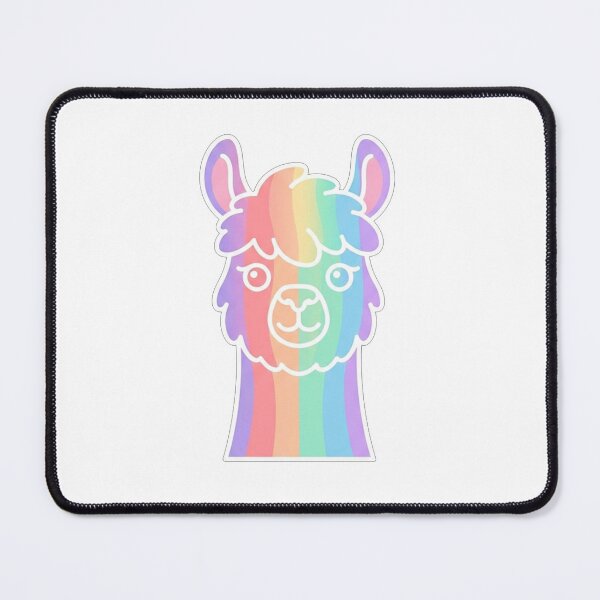 Item preview, Cute Rainbow Llama Animal Face Illustration designed and sold by Owcomm.