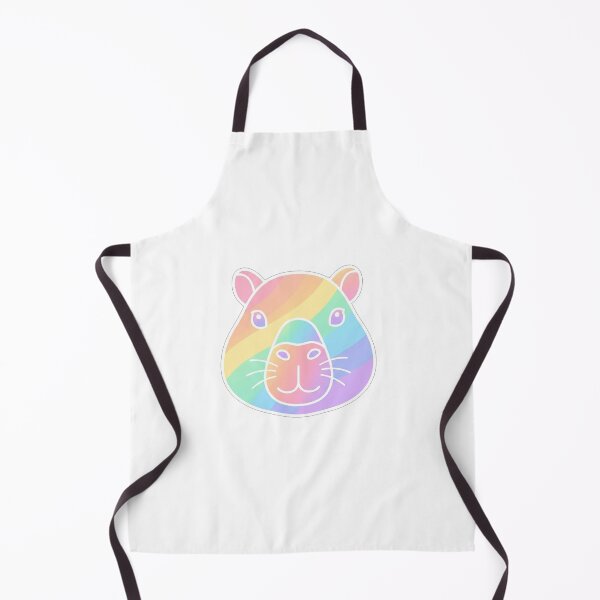 Item preview, Cute Rainbow Capybara Face Illustration designed and sold by Owcomm.